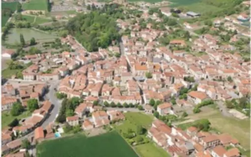 Chauriat, vue du ciel